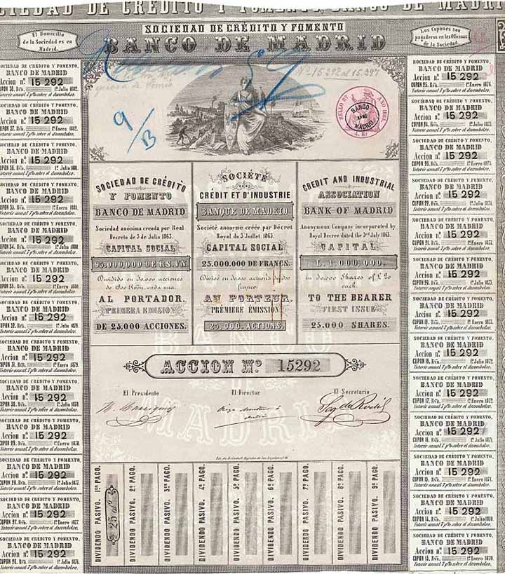 Sociedad de Crédito y Fomento Banco de Madrid S.A.