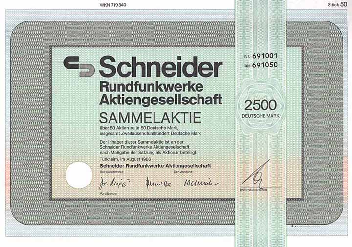 Schneider  Rundfunkwerke AG