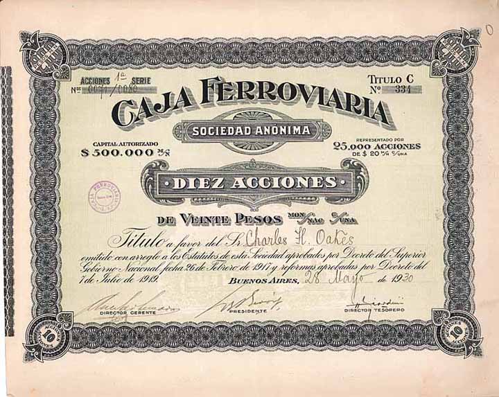 Caja Ferroviaria S.A.