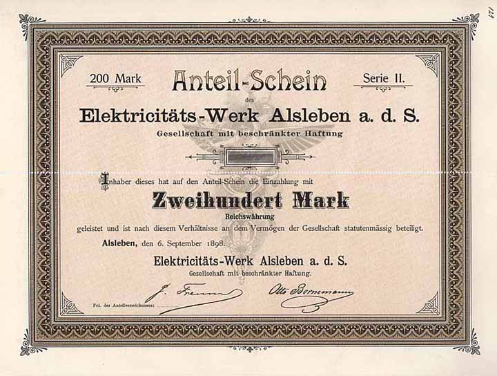 Elektricitäts-Werk Alsleben a.d.S. GmbH