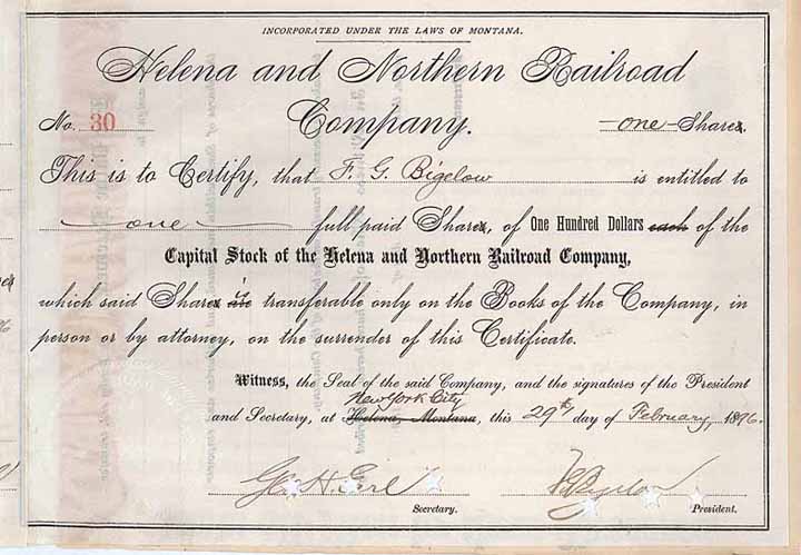Helena & Northern Railroad