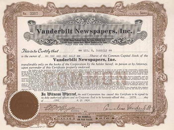 Vanderbilt Newspaper, Inc. (OU C. Vanderbilt)