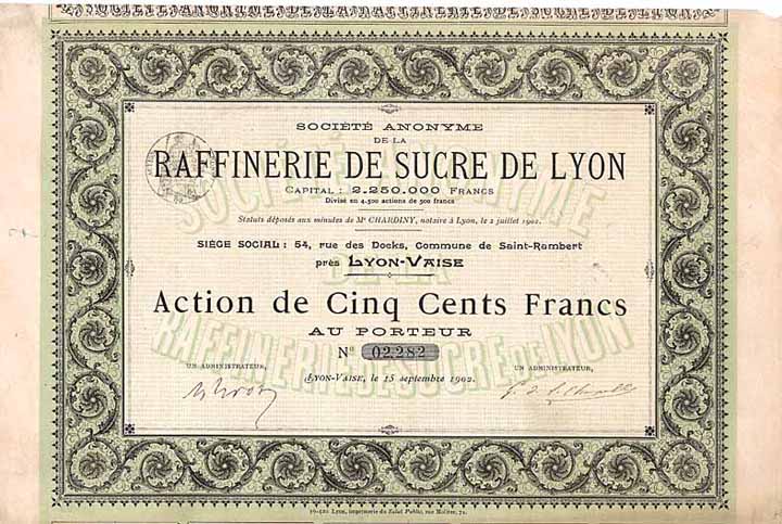 S.A. de la Raffinerie de Sucre de Lyon