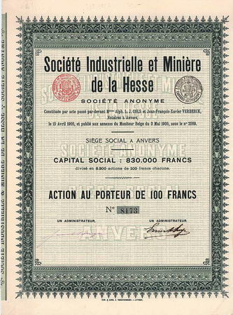 Soc. Industrielle et Minière de la Hesse S.A.