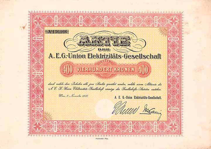 A.E.G.-Union Elektrizitäts-Gesellschaft