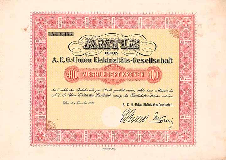 A.E.G.-Union Elektrizitäts-Gesellschaft