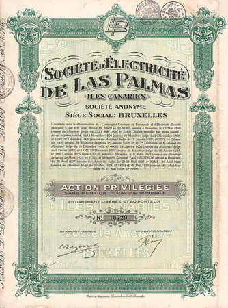 Soc. d’Électricité de Las Palmas (Iles Canaries) S.A.