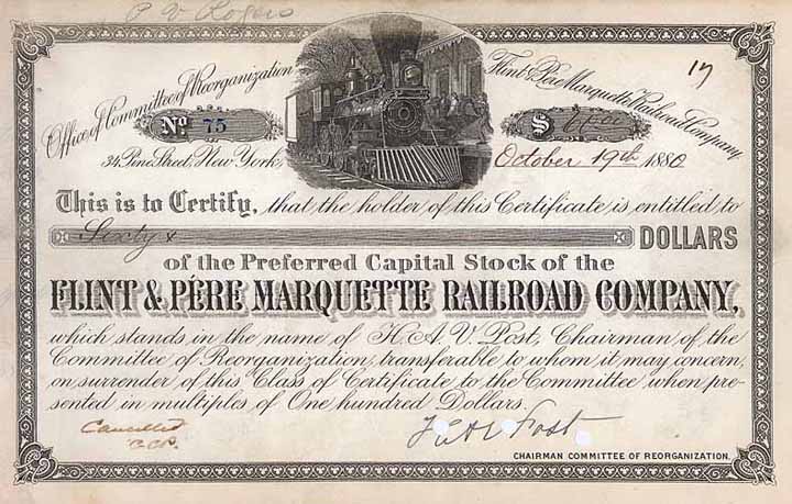 Flint & Pere Marquette Railroad (Office of Committee of Reorganisation)