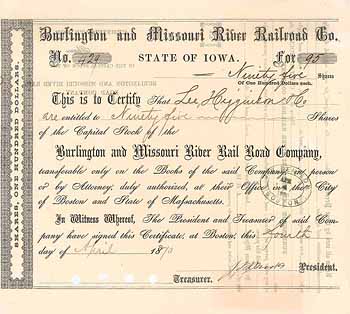 Burlington & Missouri River Railroad