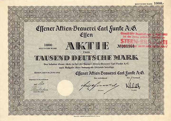 Essener Aktien-Brauerei Carl Funke AG