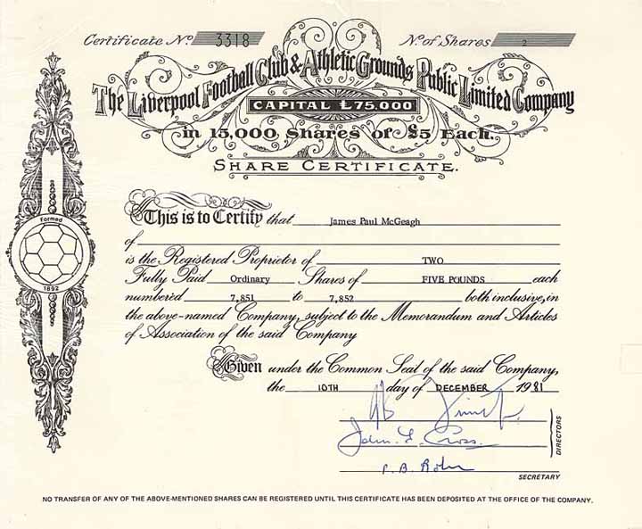 Liverpool Football Club & Athletic Grounds Public Ltd.