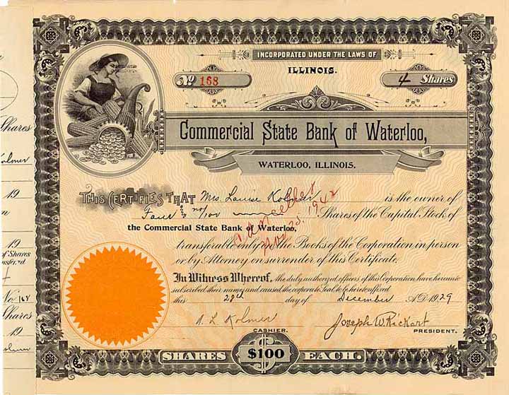 Commercial State Bank of  Waterloo