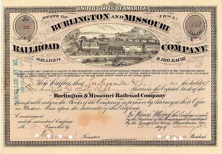 Burlington & Missouri River Railroad