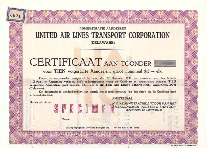 United Air Lines Transport Corp. (Delaware)