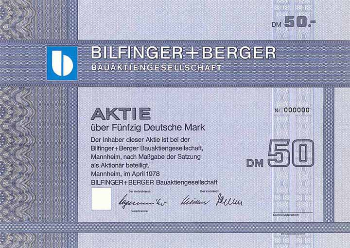 Bilfinger + Berger Bauaktiengesellschaft