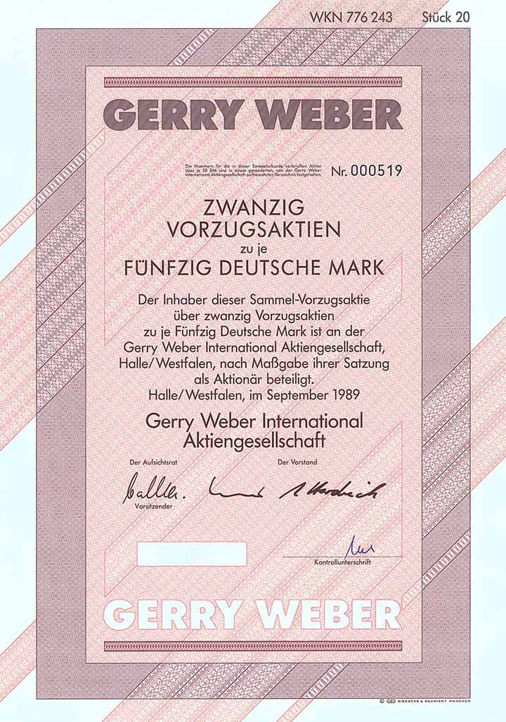 Gerry Weber International AG