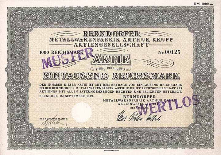 Berndorfer Metallwarenfabrik Arthur Krupp AG