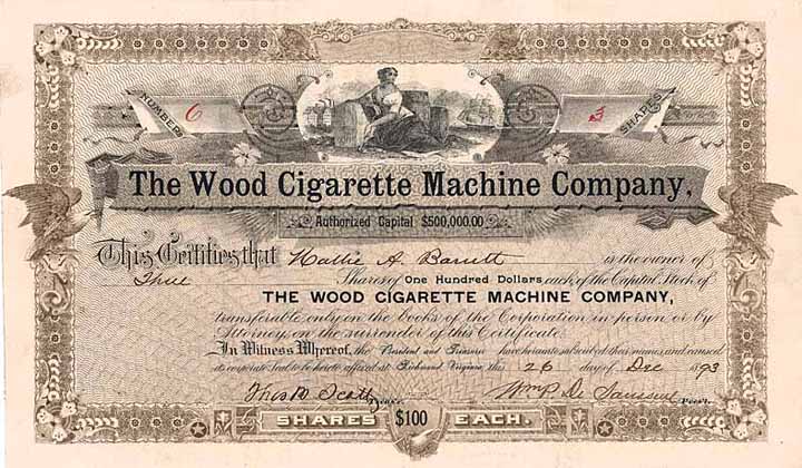 Wood Cigarette Machine Co.