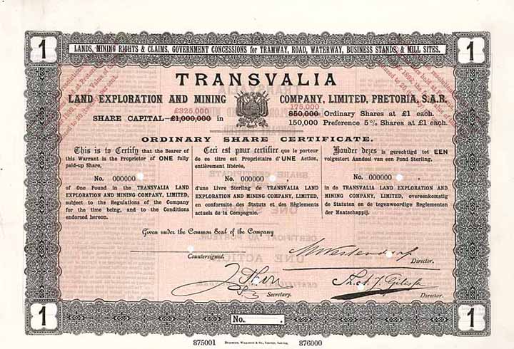 Transvalia Land Exploration & Mining Co.