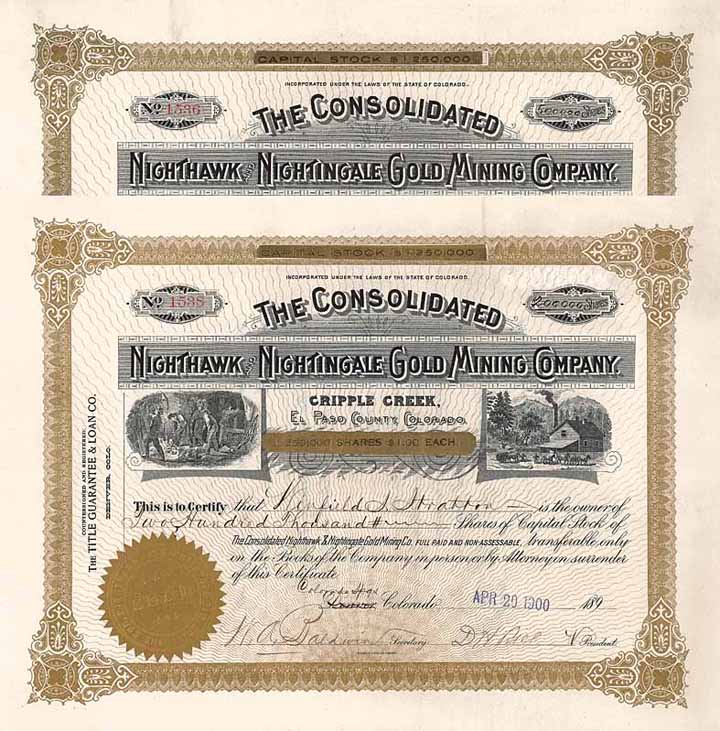 Consolidated Nighthawk & Nightingale Gold Mining Co.