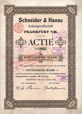 Schneider & Hanau AG