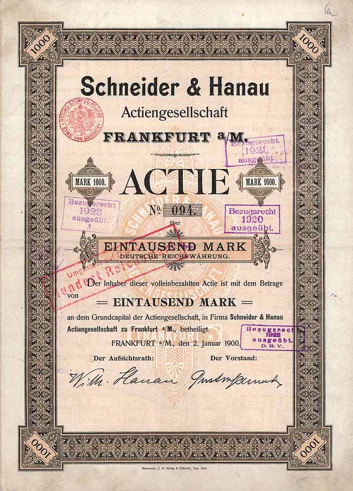 Schneider & Hanau AG