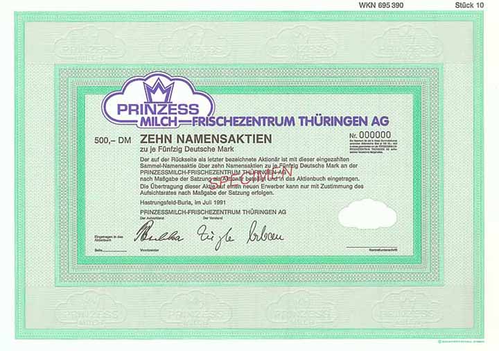 Prinzessmilch-Frischezentrum Thüringen AG