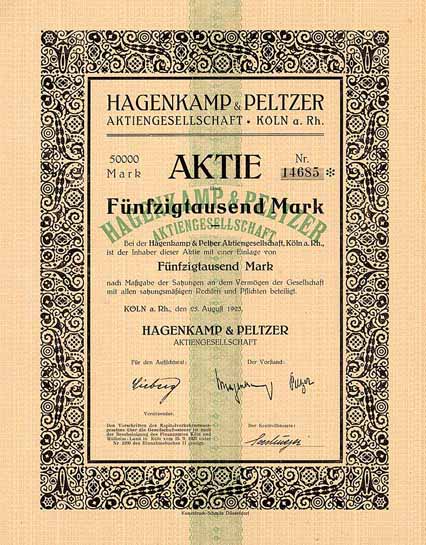Hagenkamp & Peltzer AG