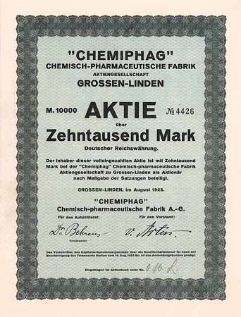 CHEMIPHAG Chemisch-pharmazeutische Fabrik AG