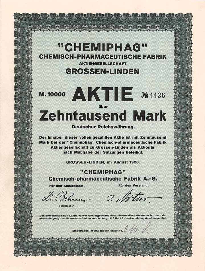 CHEMIPHAG Chemisch-pharmazeutische Fabrik AG