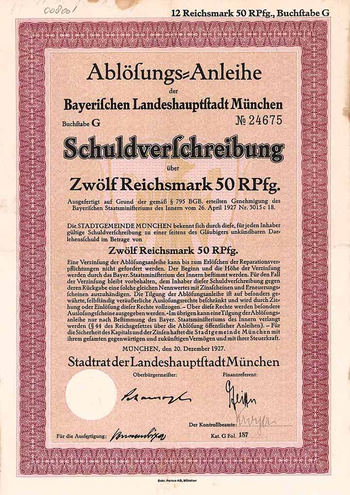 Bayer. Landeshauptstadt München