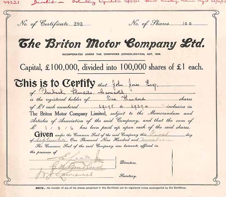 Briton Motor Co.