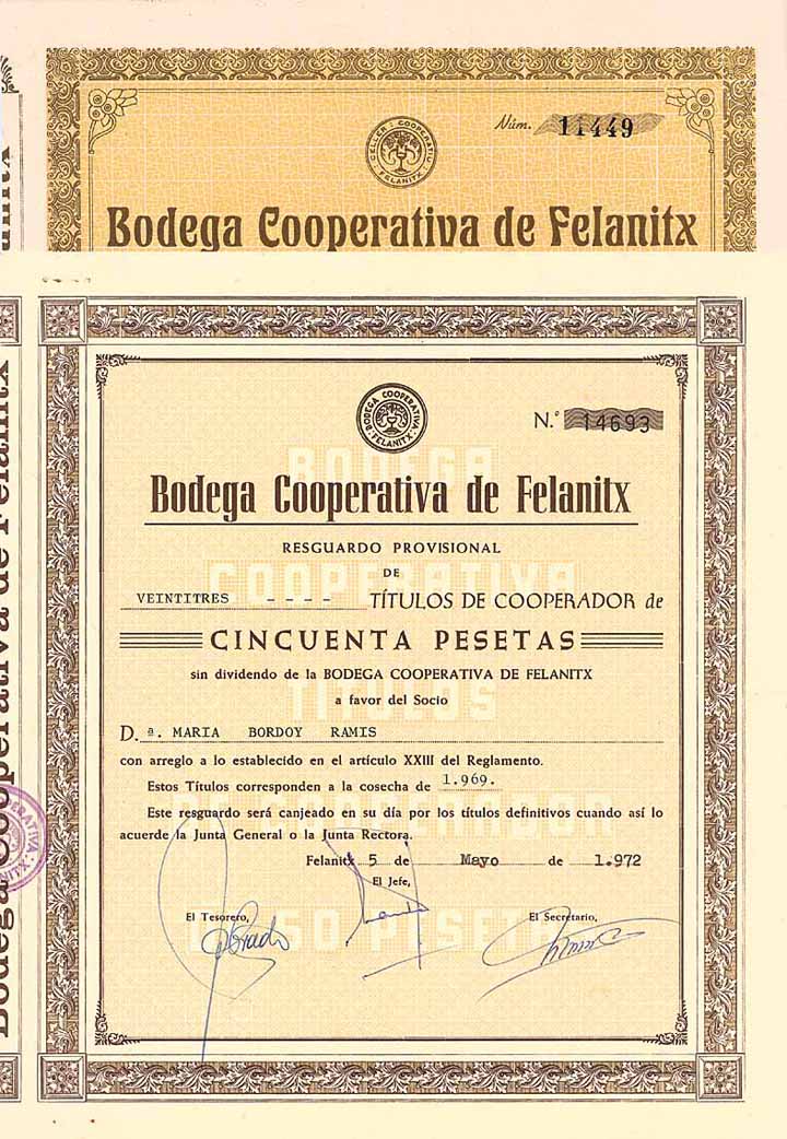 Bodega Cooperativa de Felanitx (2 Stücke)