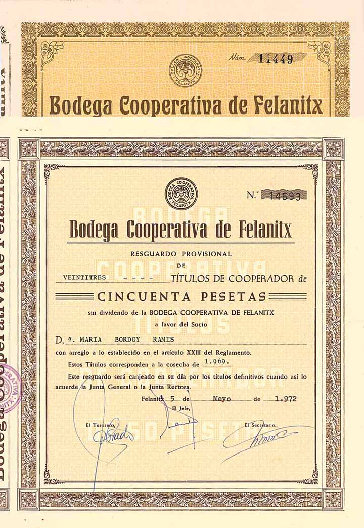 Bodega Cooperativa de Felanitx (2 Stücke)