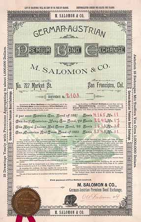 M. Salomon & Co. German-Austrian Premium Bond Exchange