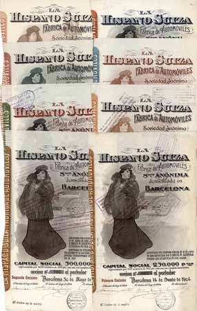La Hispano Suiza Fabrica de Automóviles S.A. (8 Stücke)