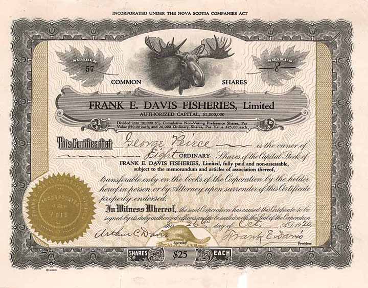 Frank E. Davis Fisheries Ltd.