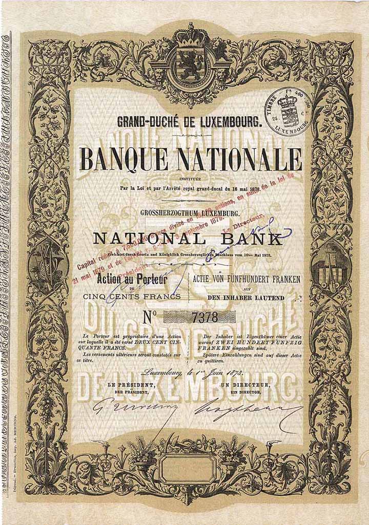 National Bank des Grossherzogthum Luxemburg