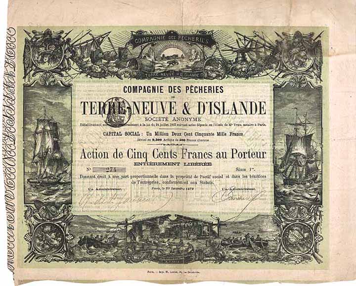 Cie. des Pecheries de Terre-Neuve & d’Islande S.A.