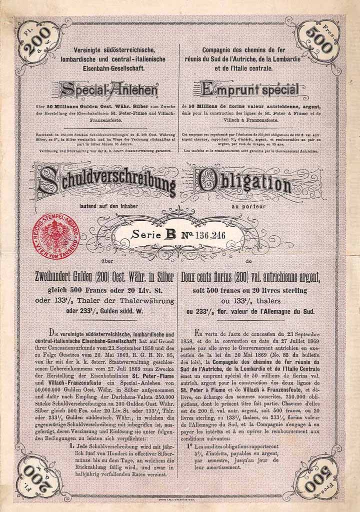 Vereinigte Südösterreichische, Lombardische und Central-Italienische Eisenbahn-Gesellschaft