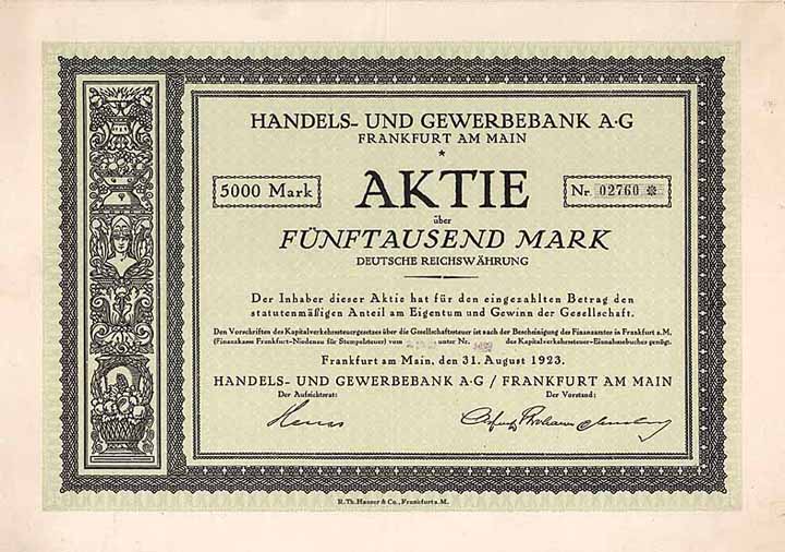 Handels- und Gewerbebank AG