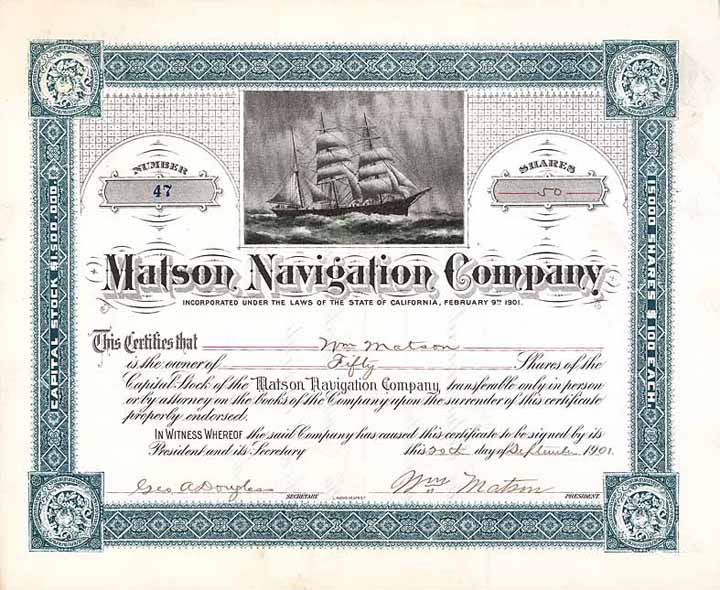 Matson Navigation Co.