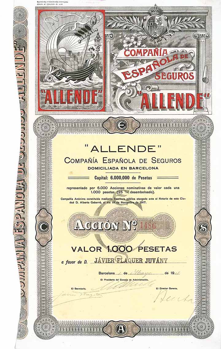 “ALLENDE” Cia. Espanola de Seguros