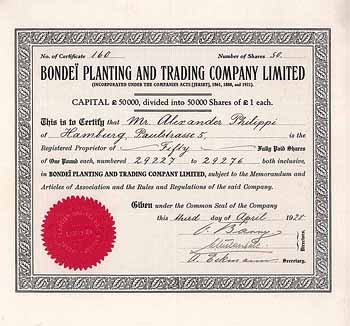 Bondei Planting and Trading Co. Ltd.