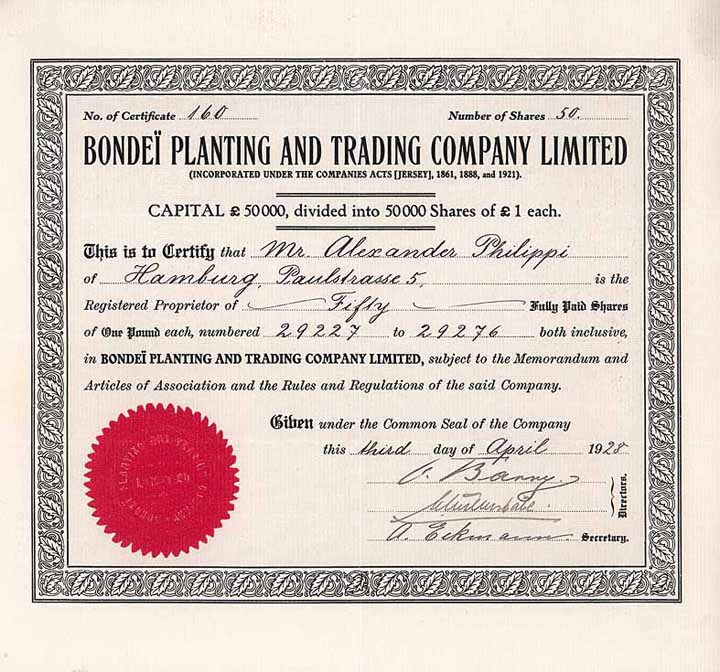 Bondei Planting and Trading Co. Ltd.