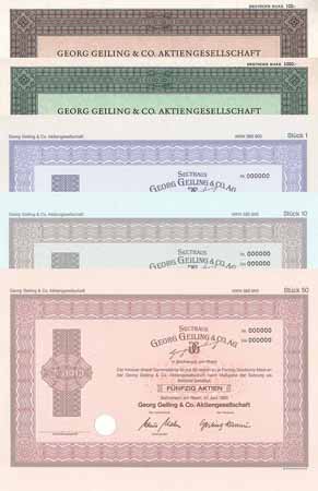 Georg Geiling & Co. AG (5 Stücke)