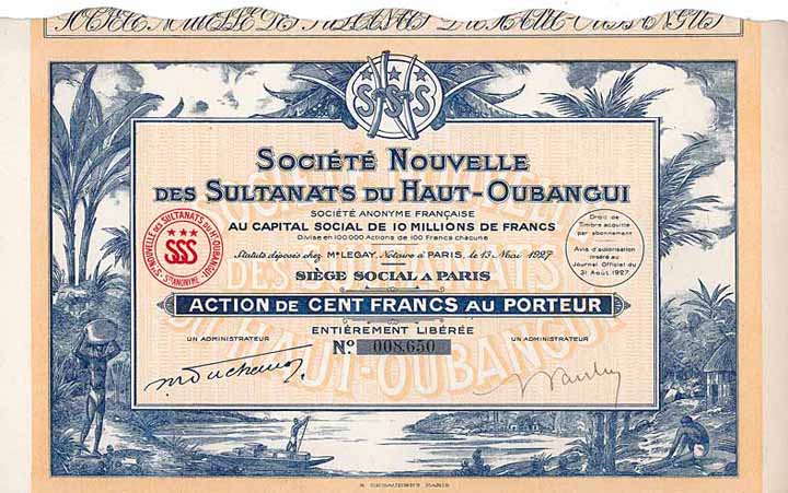 Soc. Nouvelle des Sultanats du Haut-Oubangui S.A.