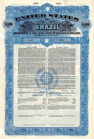 United States of Brazil 5 % Government Loan of 1913