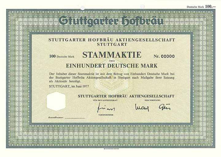 Stuttgarter Hofbräu AG