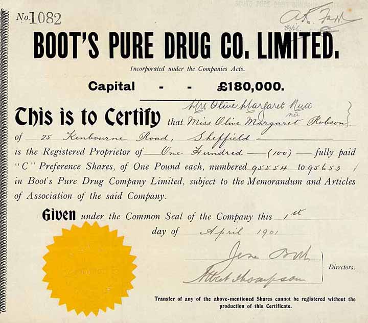 Boot‘s Pure Drug Co.